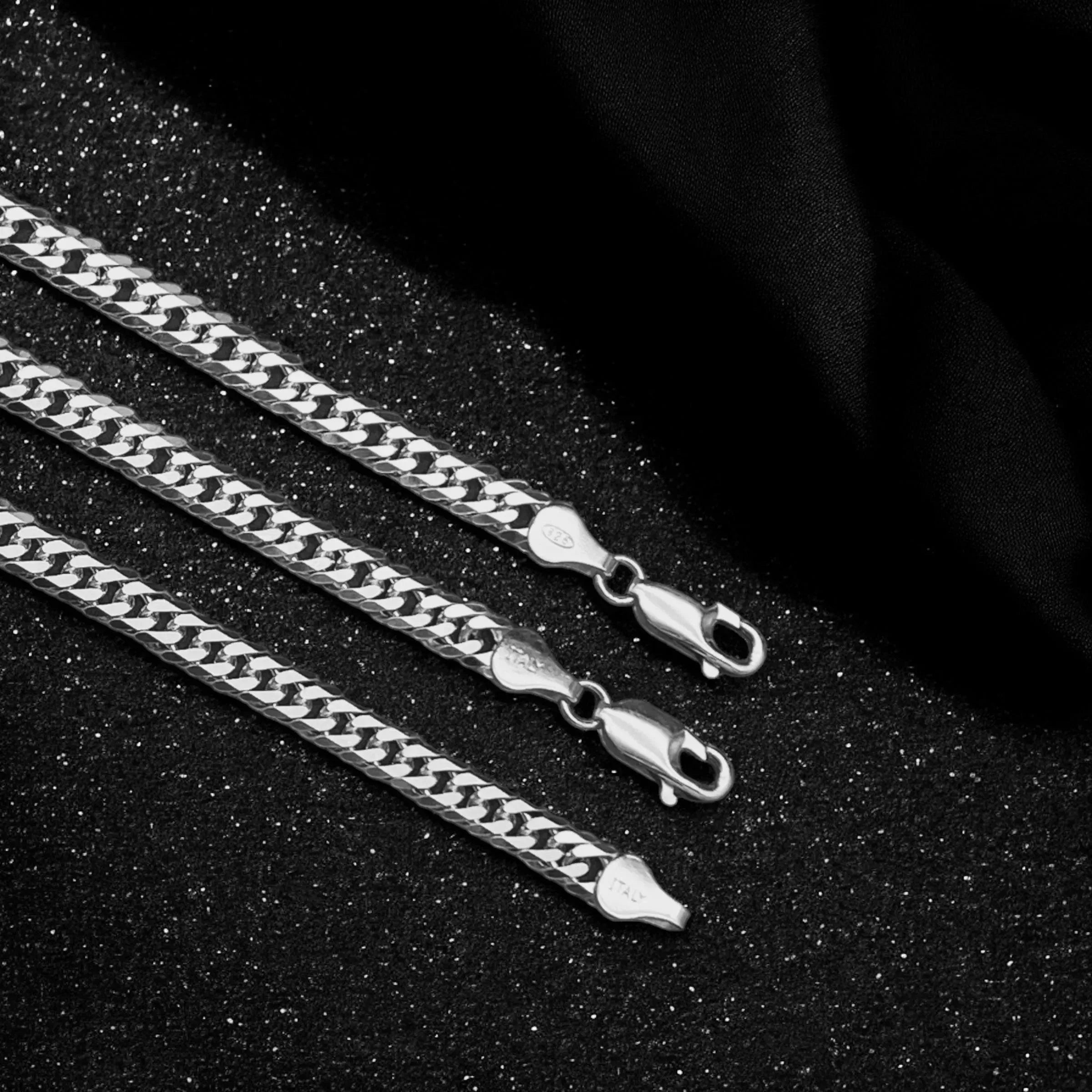 DOPPEL PANZERKETTEN ARMBAND 925 SILBER 5.5MM - VENEV
