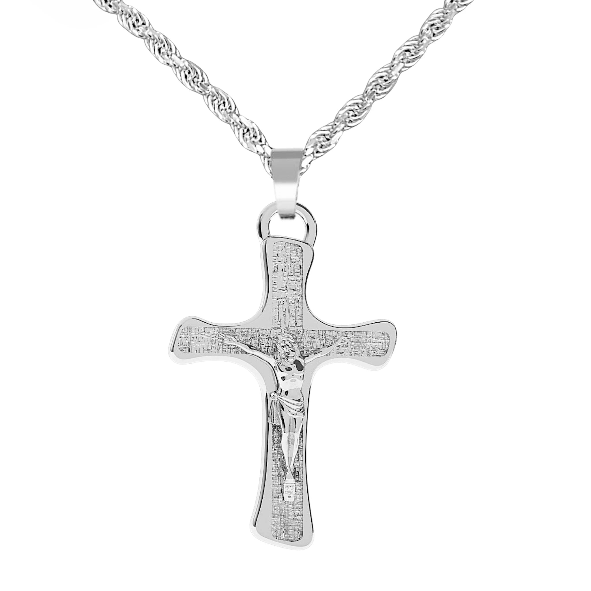 KRUZIFIX KREUZ ANHÄNGER - SILBER 925