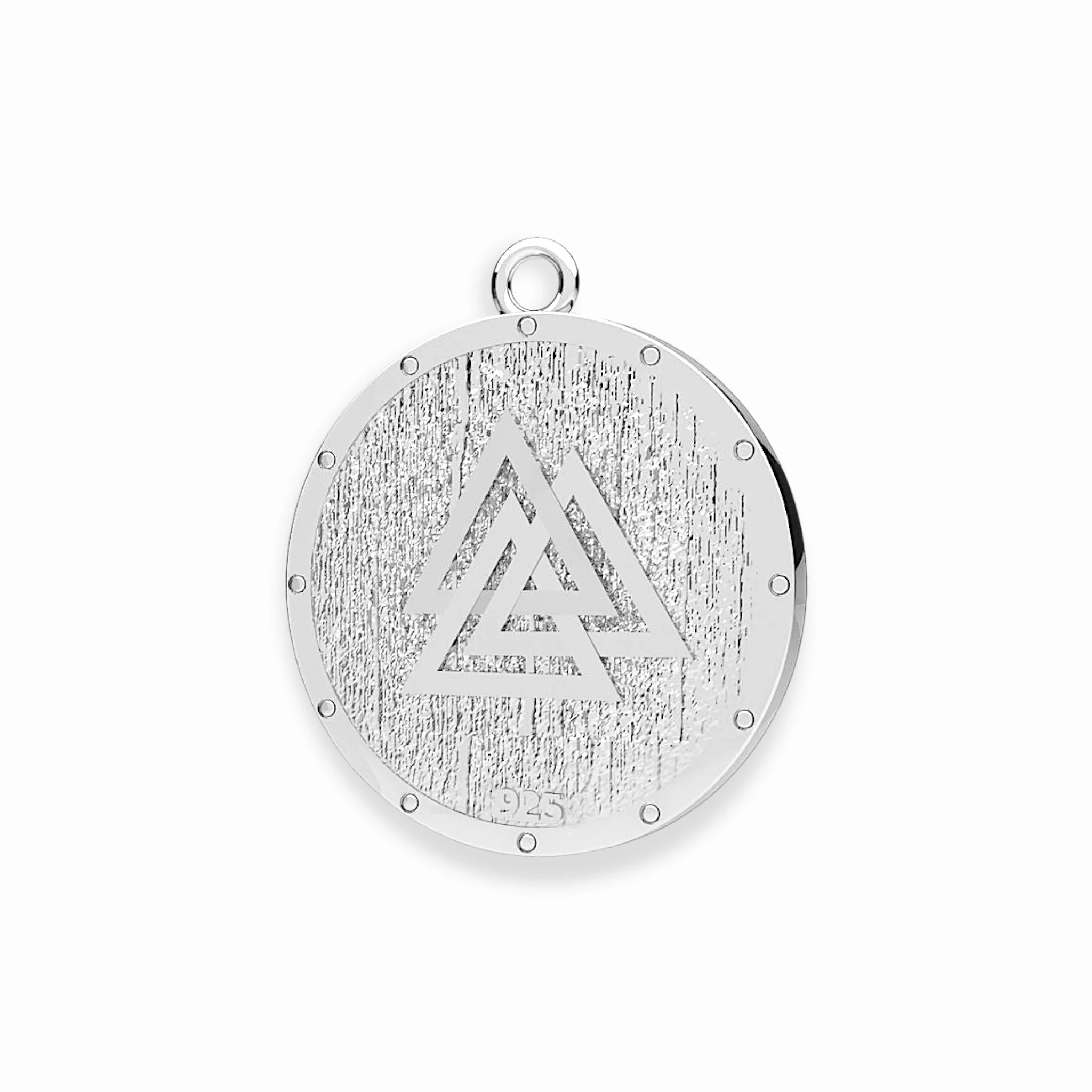 WIKINGER ANHÄNGER VEGVISIR & VALKNUT - SILBER 925