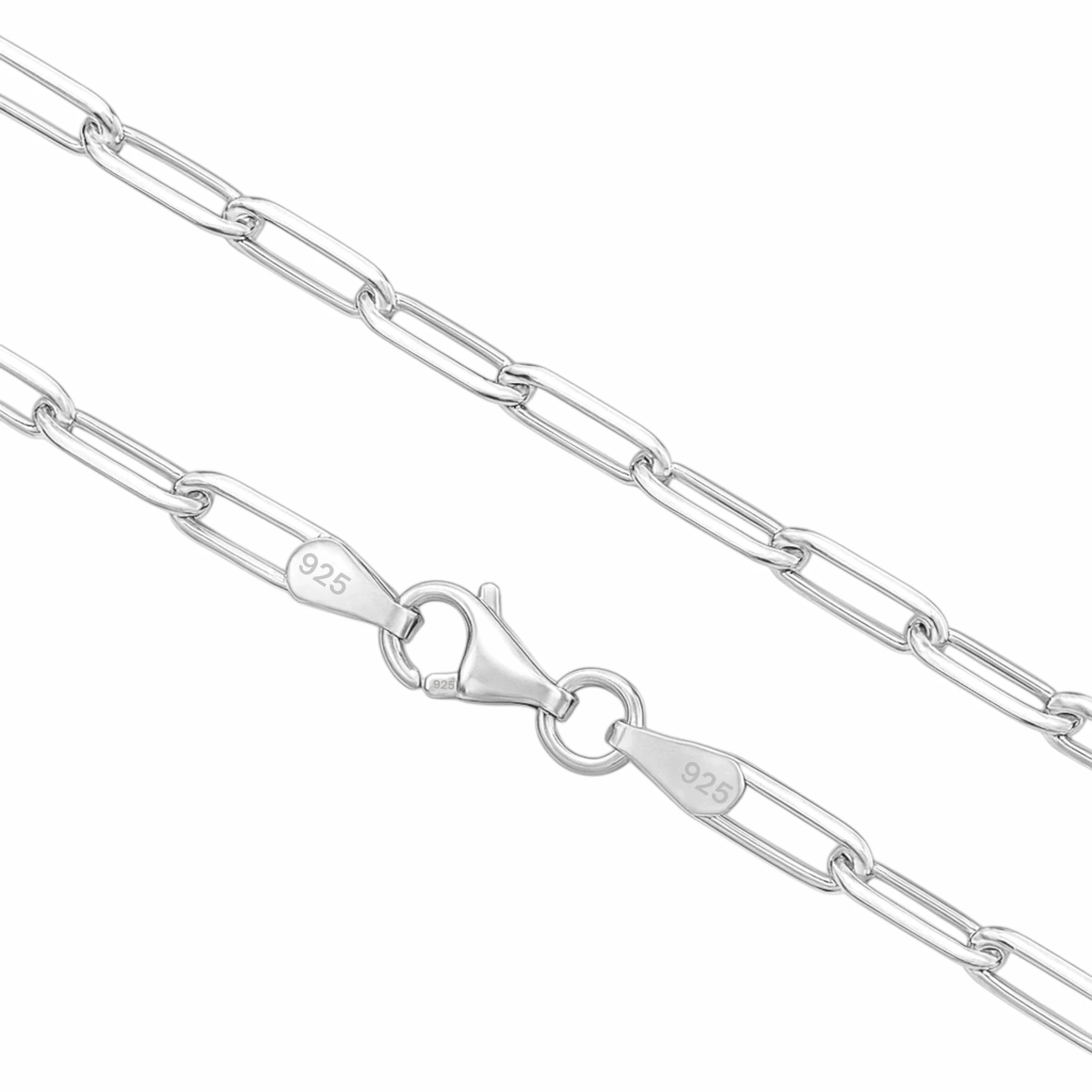 3,5MM PAPERCLIP KETTE - SILBER 925