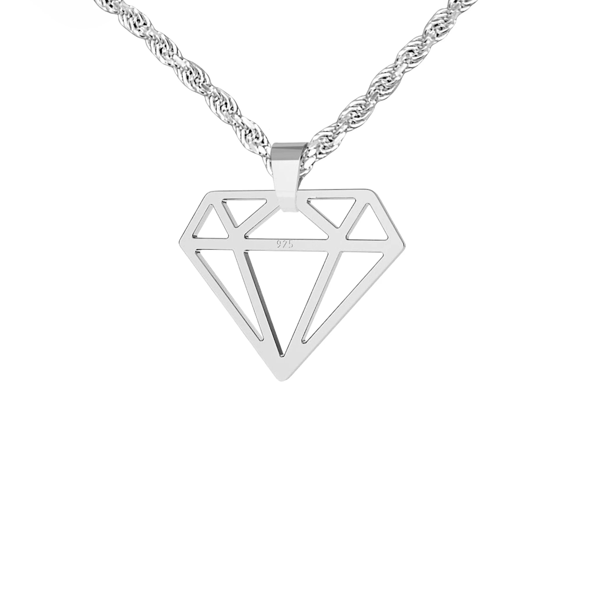 DIAMANT ANHÄNGER - SILBER 925