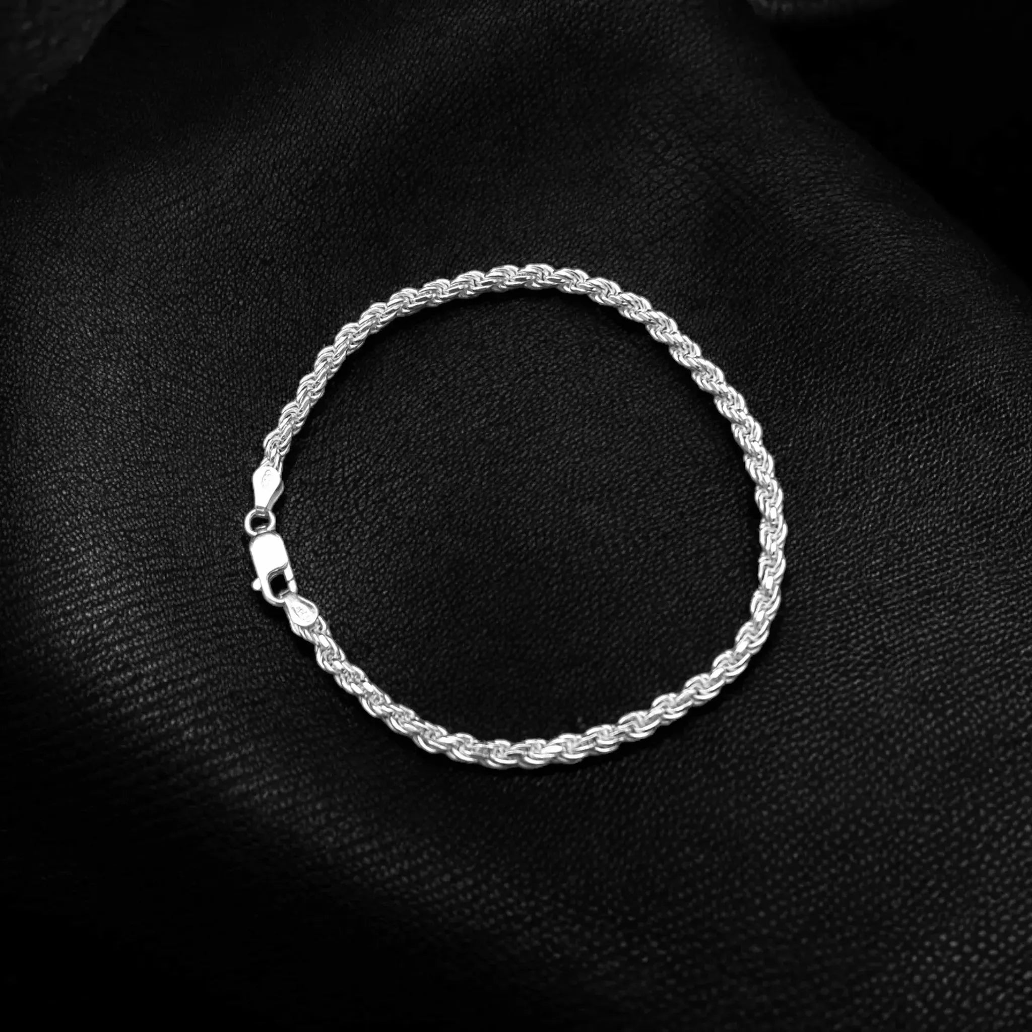 3,2MM KORDELKETTEN ARMBAND - SILBER 925