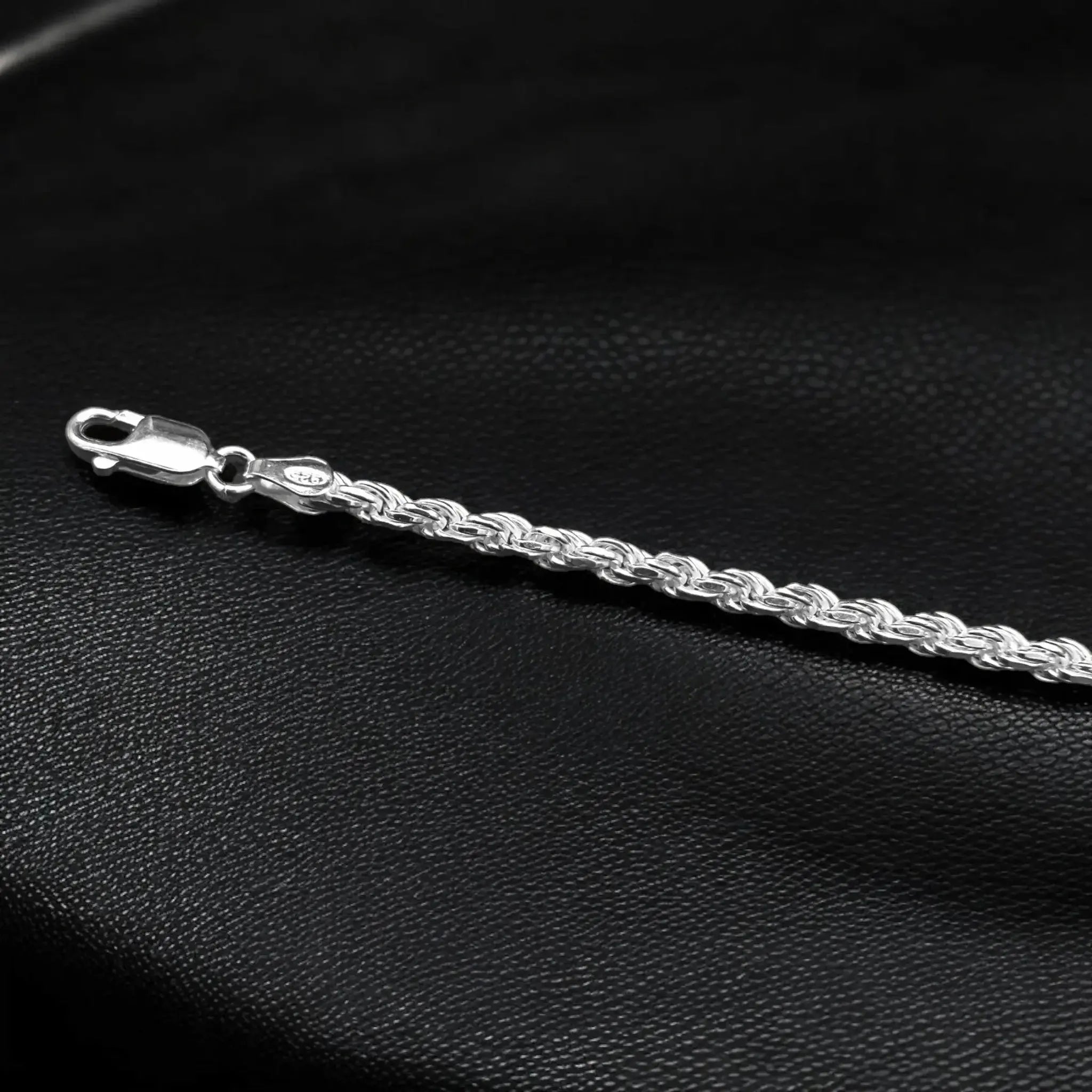 3,2MM KORDELKETTEN ARMBAND - SILBER 925