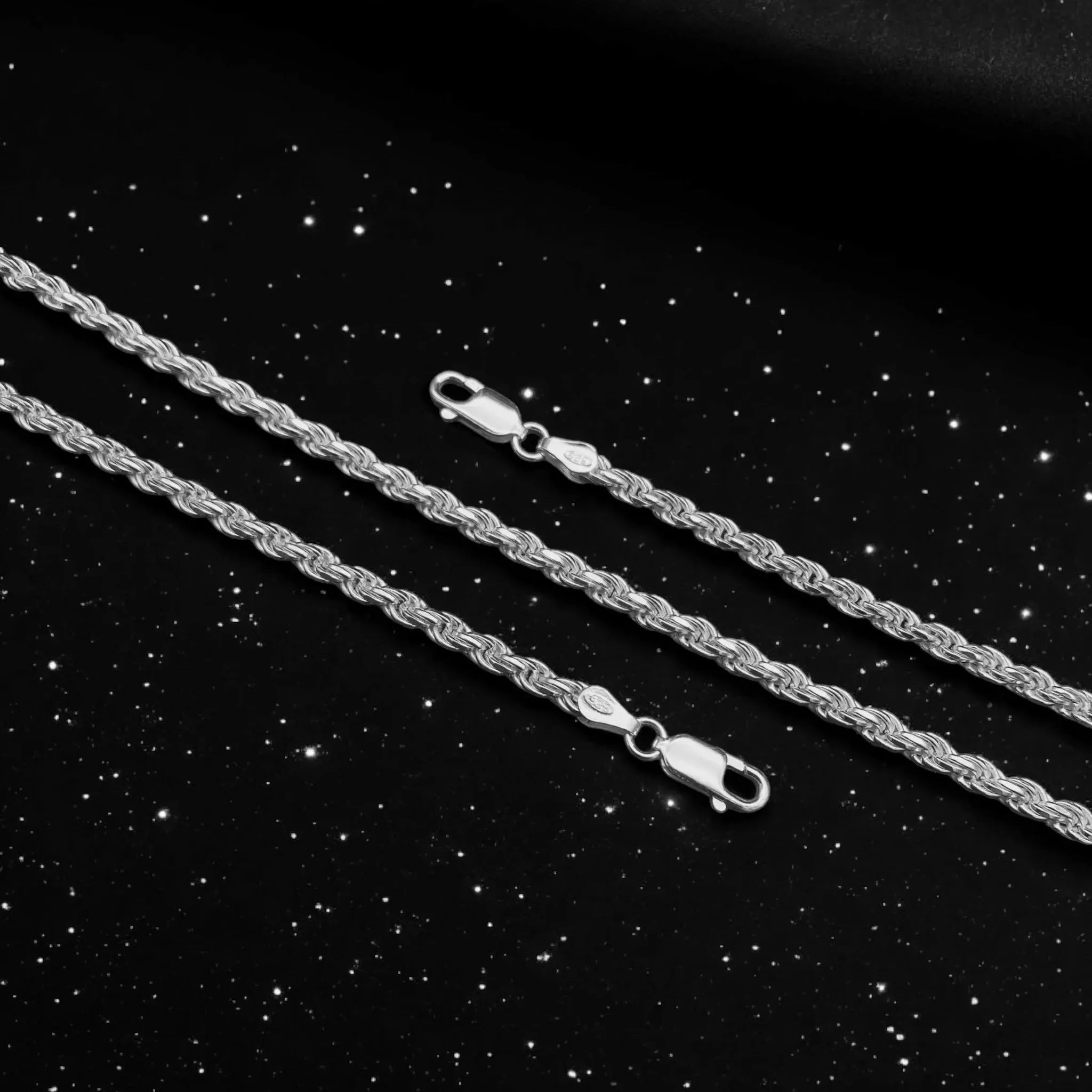 3,2MM KORDELKETTEN ARMBAND - SILBER 925