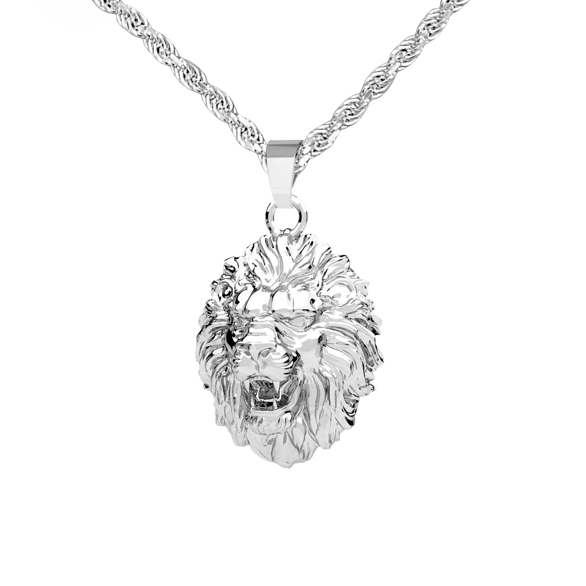 LÖWENKOPF ANHÄNGER - SILBER 925