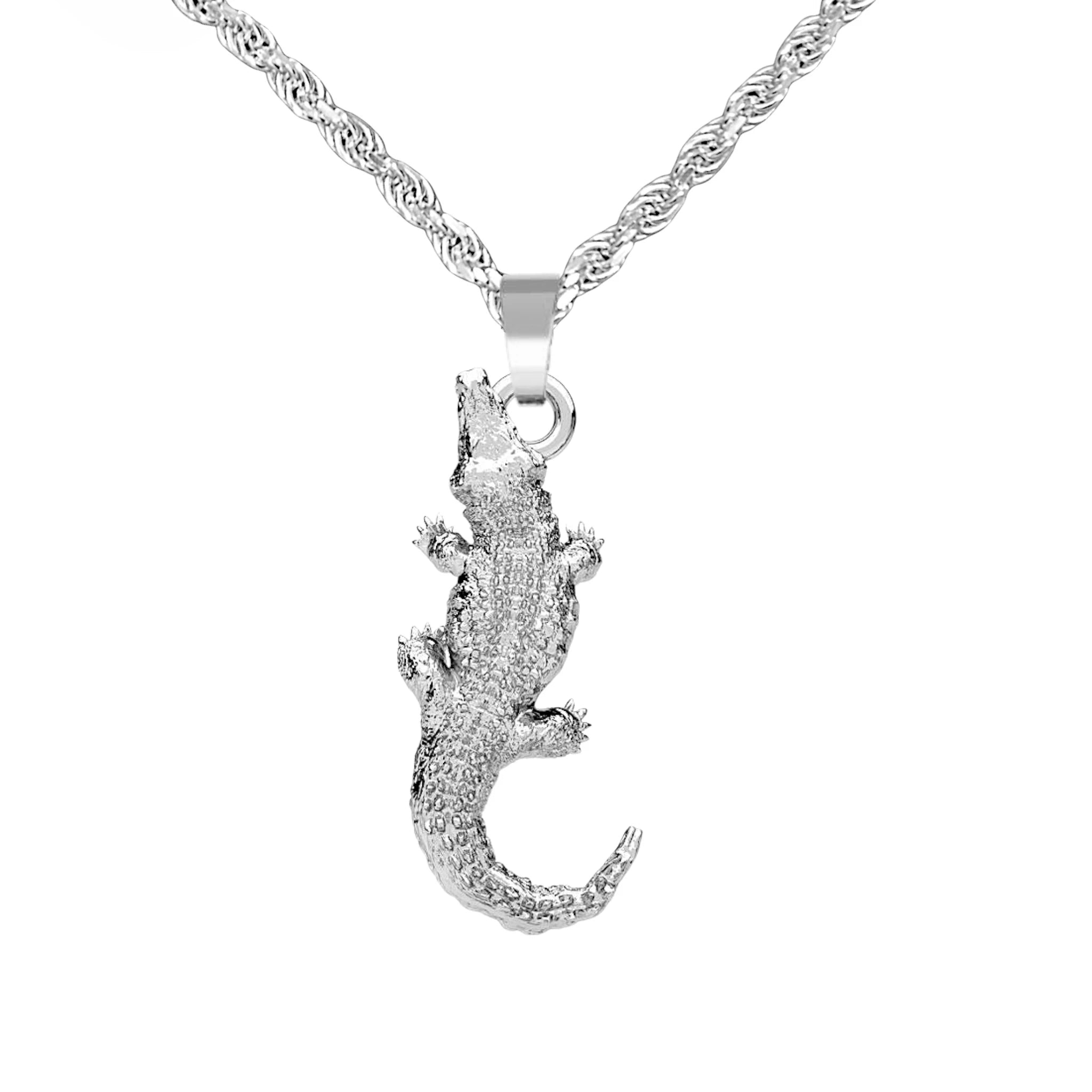 KROKODIL ANHÄNGER - SILBER 925