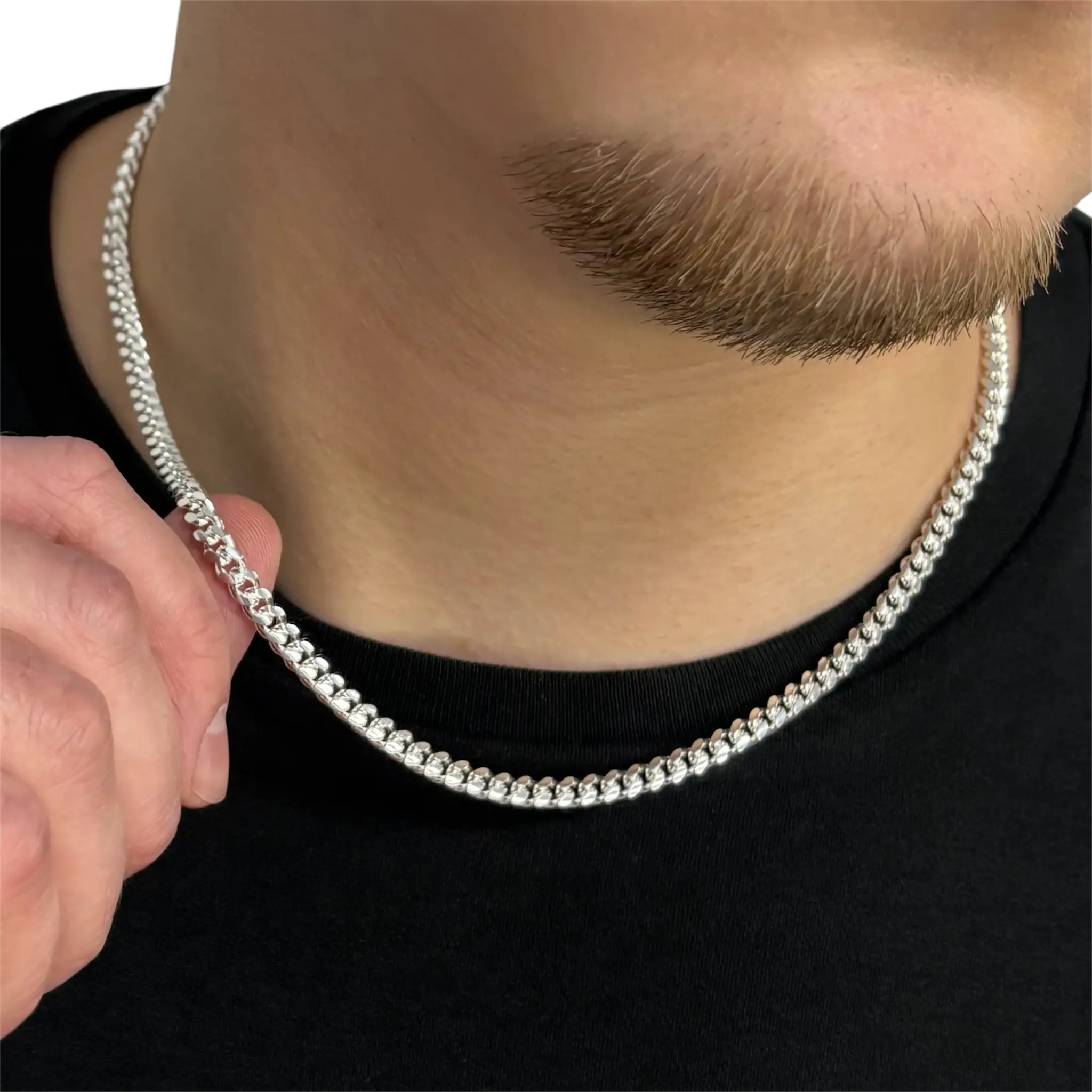 4,8MM MIAMI CUBAN LINK PANZERKETTE - SILBER 925