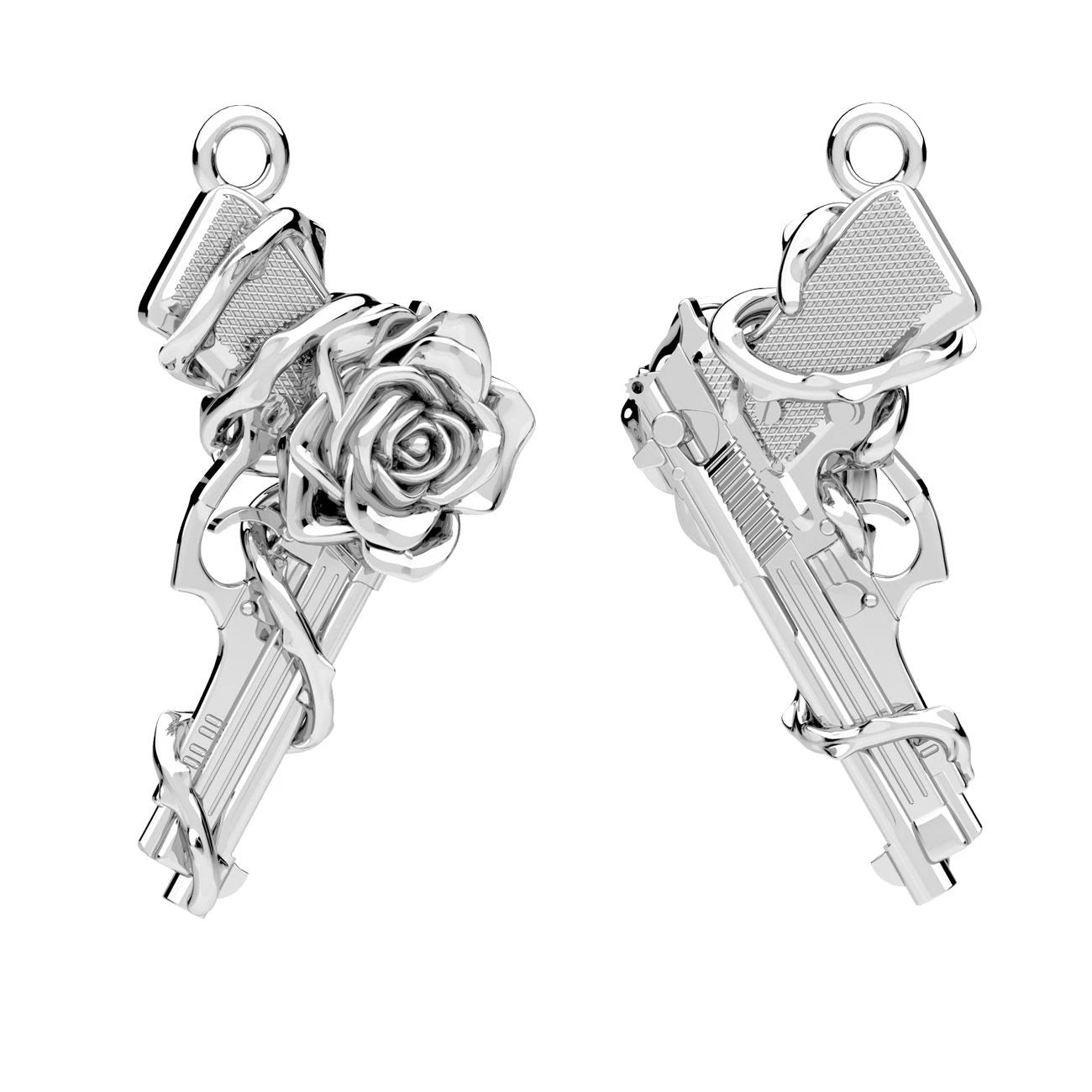 BERETTA ROSE PISTOLE ANHÄNGER – SILBER 925