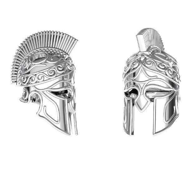 SPARTANISCHER HELM ANHÄNGER - SILBER 925
