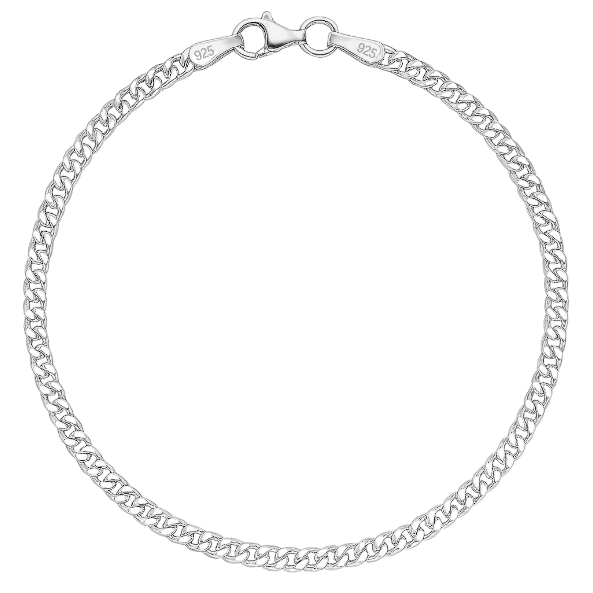 2,8MM MIAMI CUBAN LINK PANZERKETTEN ARMBAND - SILBER 925