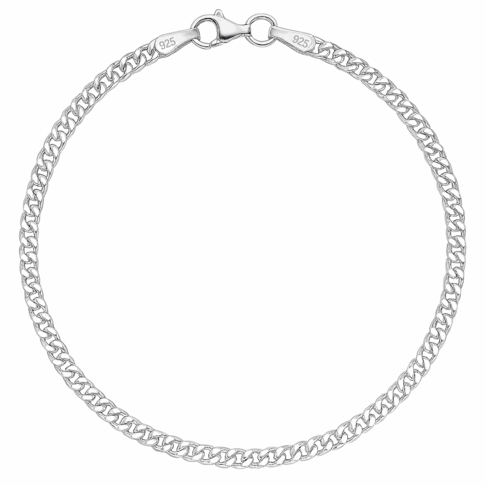 2,8MM MIAMI CUBAN LINK PANZERKETTEN ARMBAND - SILBER 925