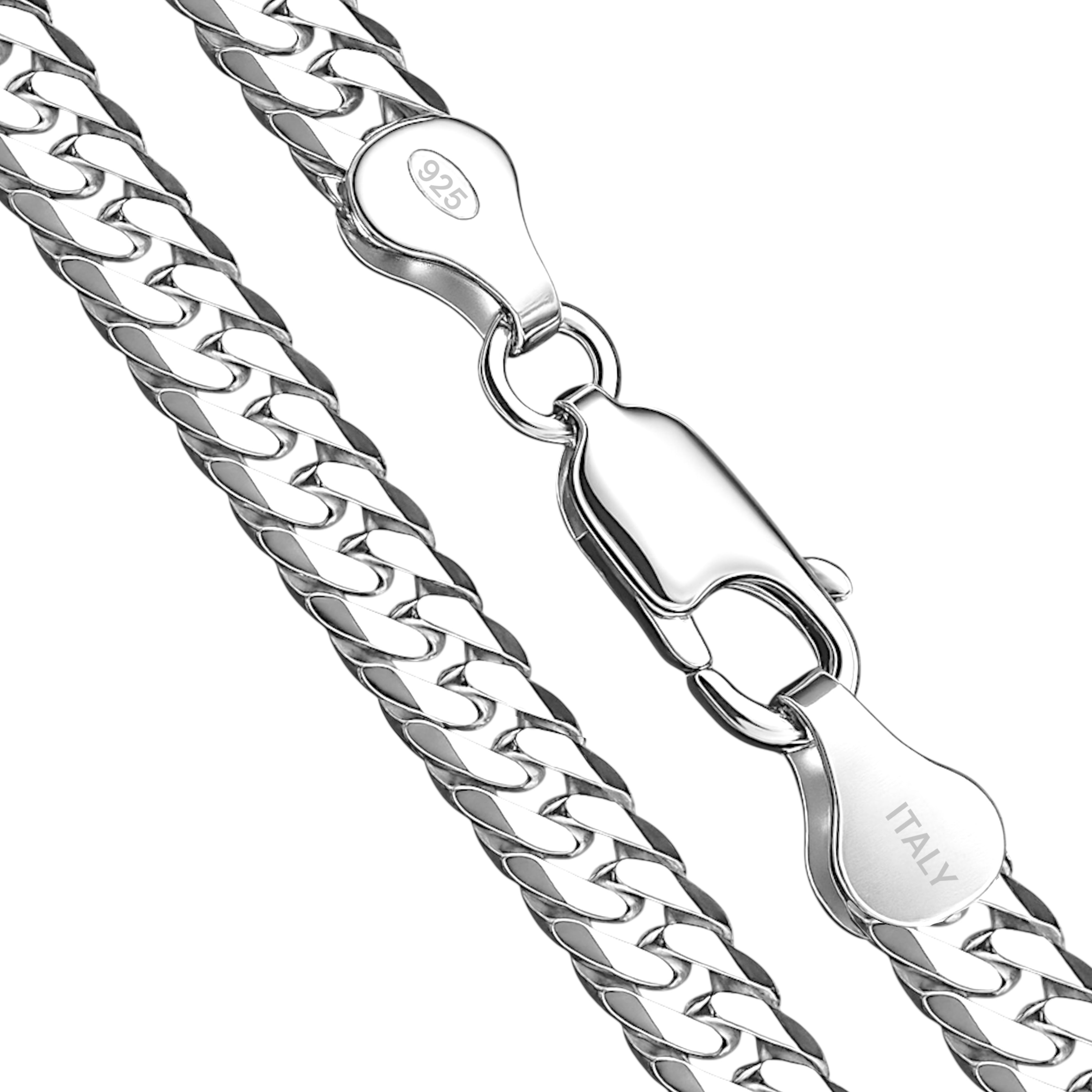 5,5MM DOPPEL PANZERKETTEN ARMBAND - SILBER 925