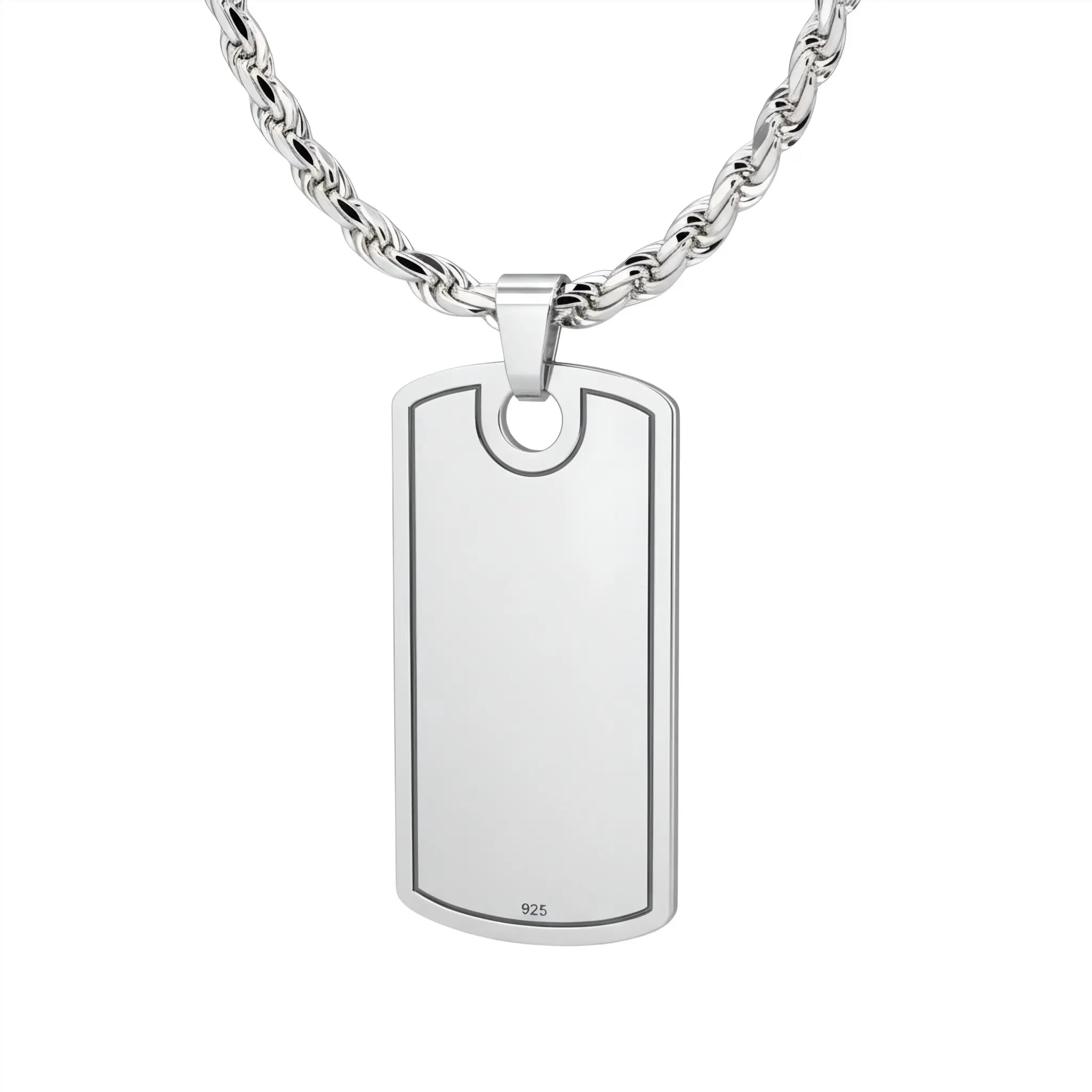 PLAKETTE ANHÄNGER - SILBER 925