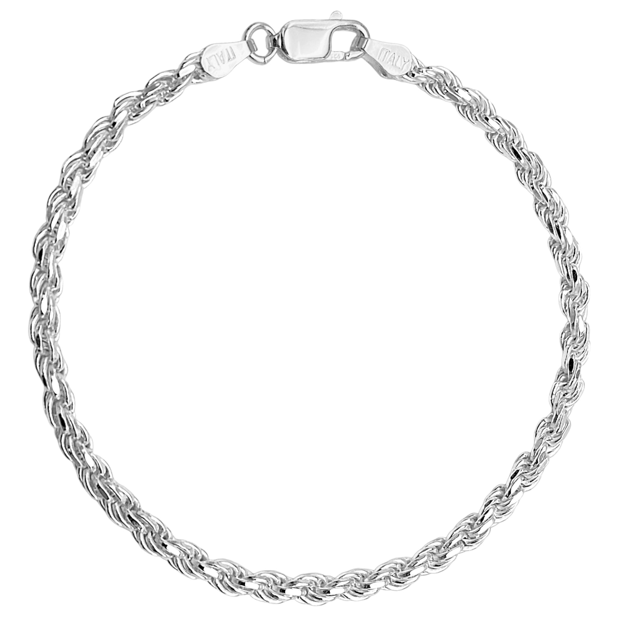 3,2MM KORDELKETTEN ARMBAND - SILBER 925
