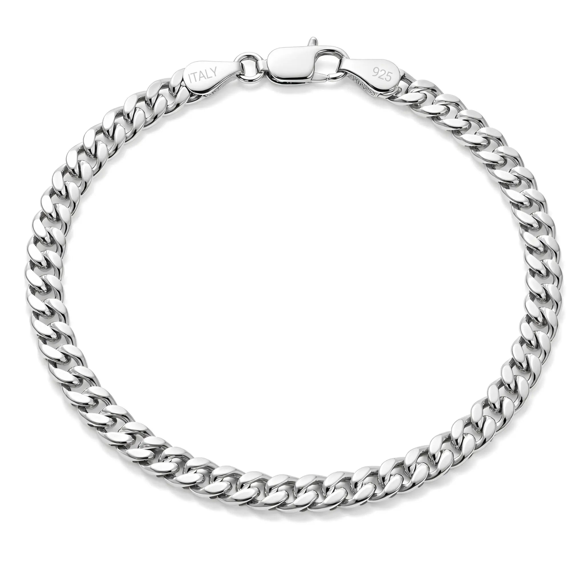4,8MM MIAMI CUBAN LINK PANZERKETTEN ARMBAND - SILBER 925