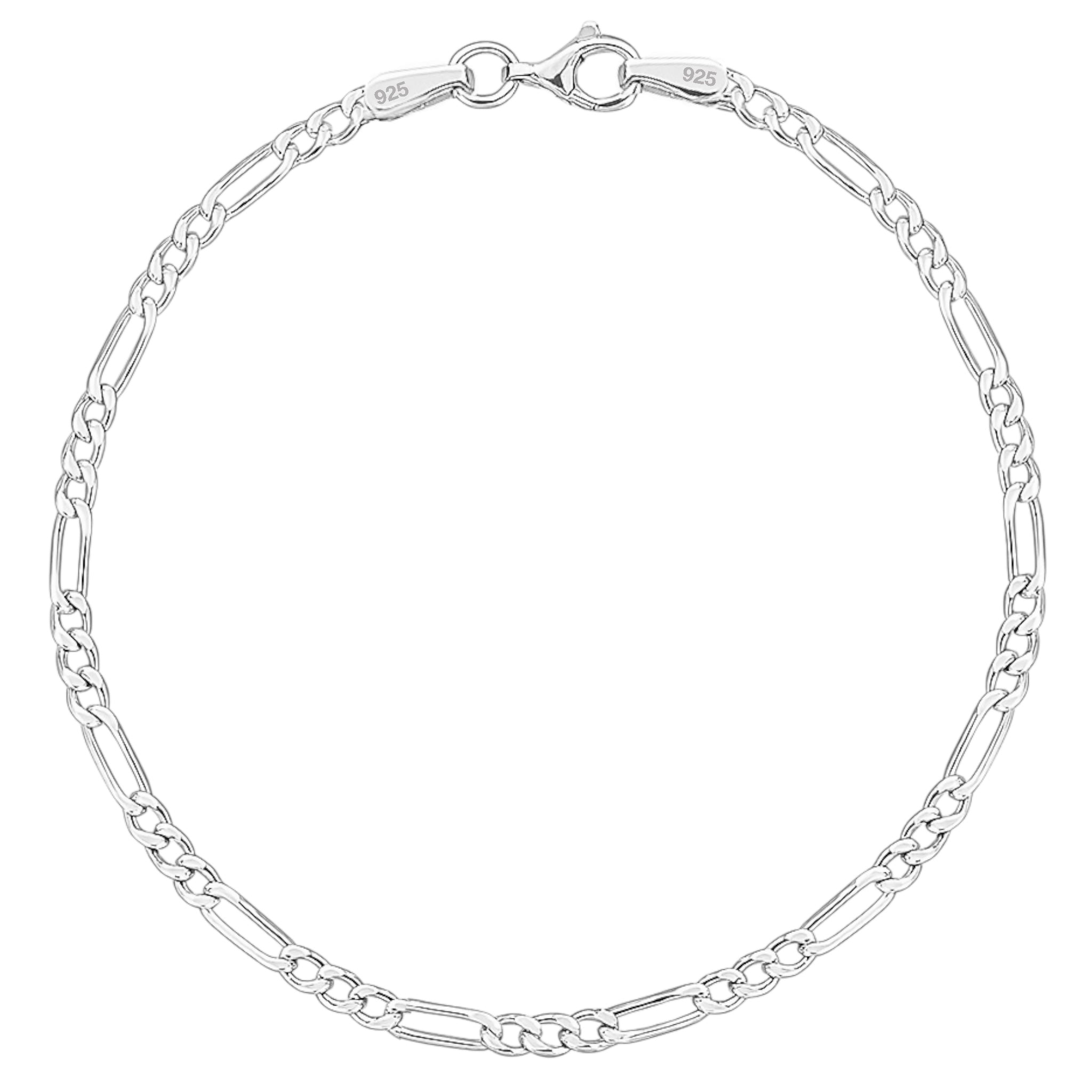 2,8MM FIGARO ARMBAND - SILBER 925