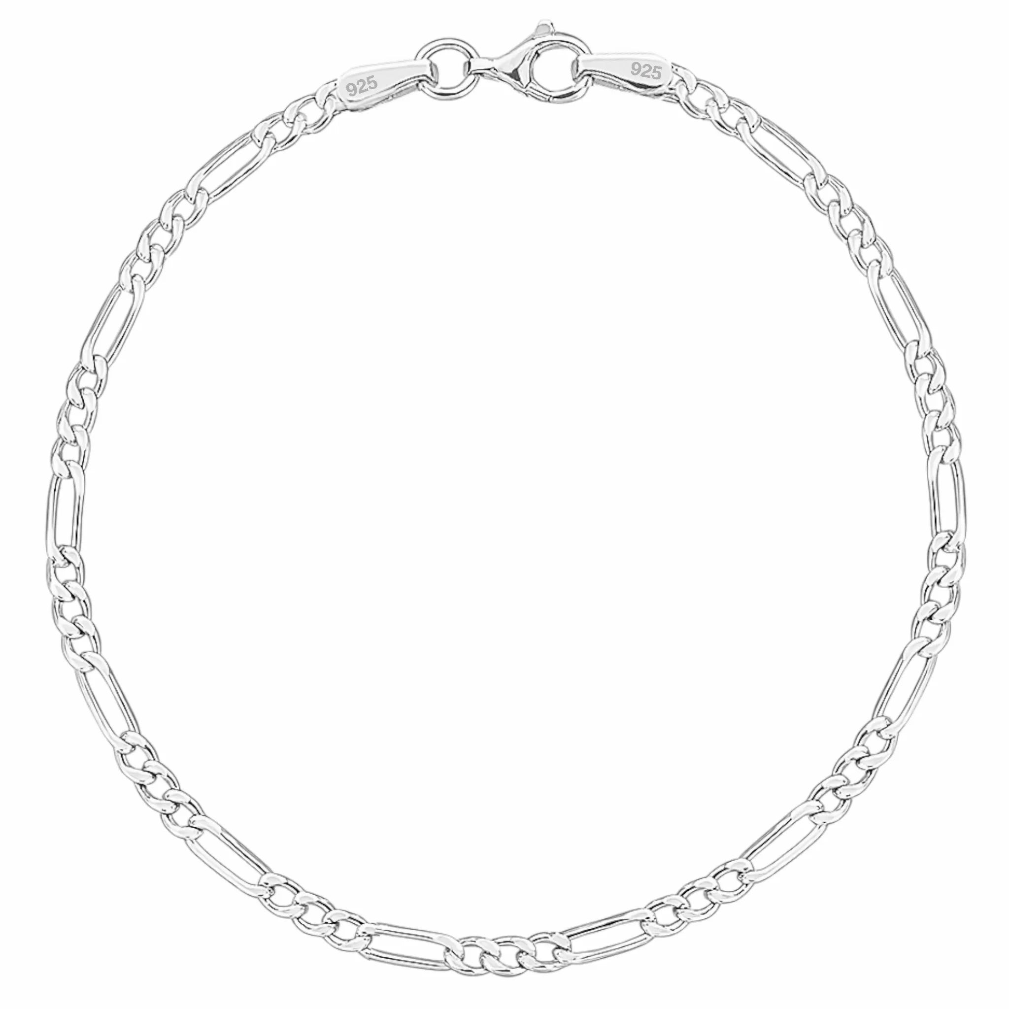 2,8MM FIGARO ARMBAND - SILBER 925
