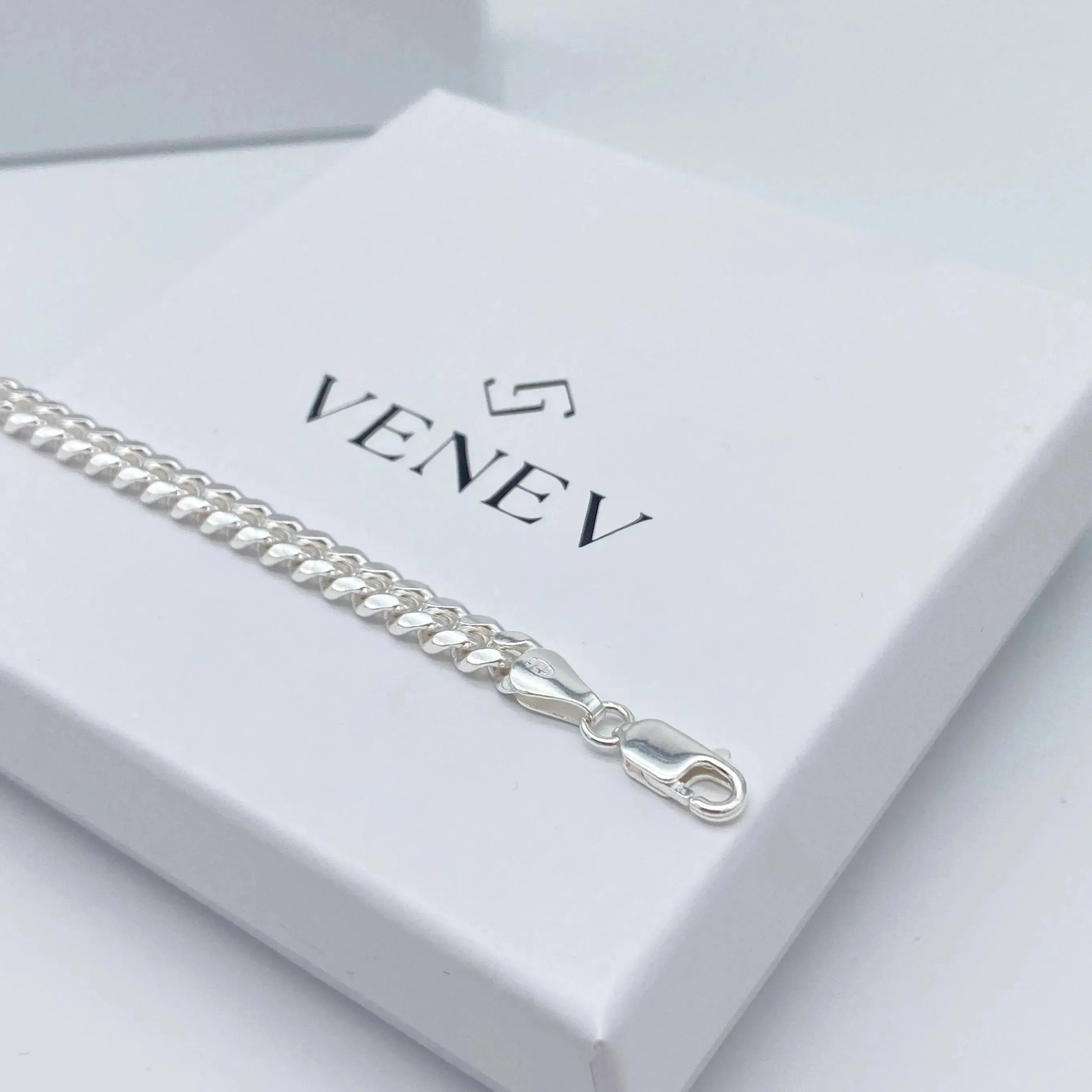 MIAMI CUBAN LINK PANZERKETTEN ARMBAND 925 SILBER 4.8MM - VENEV