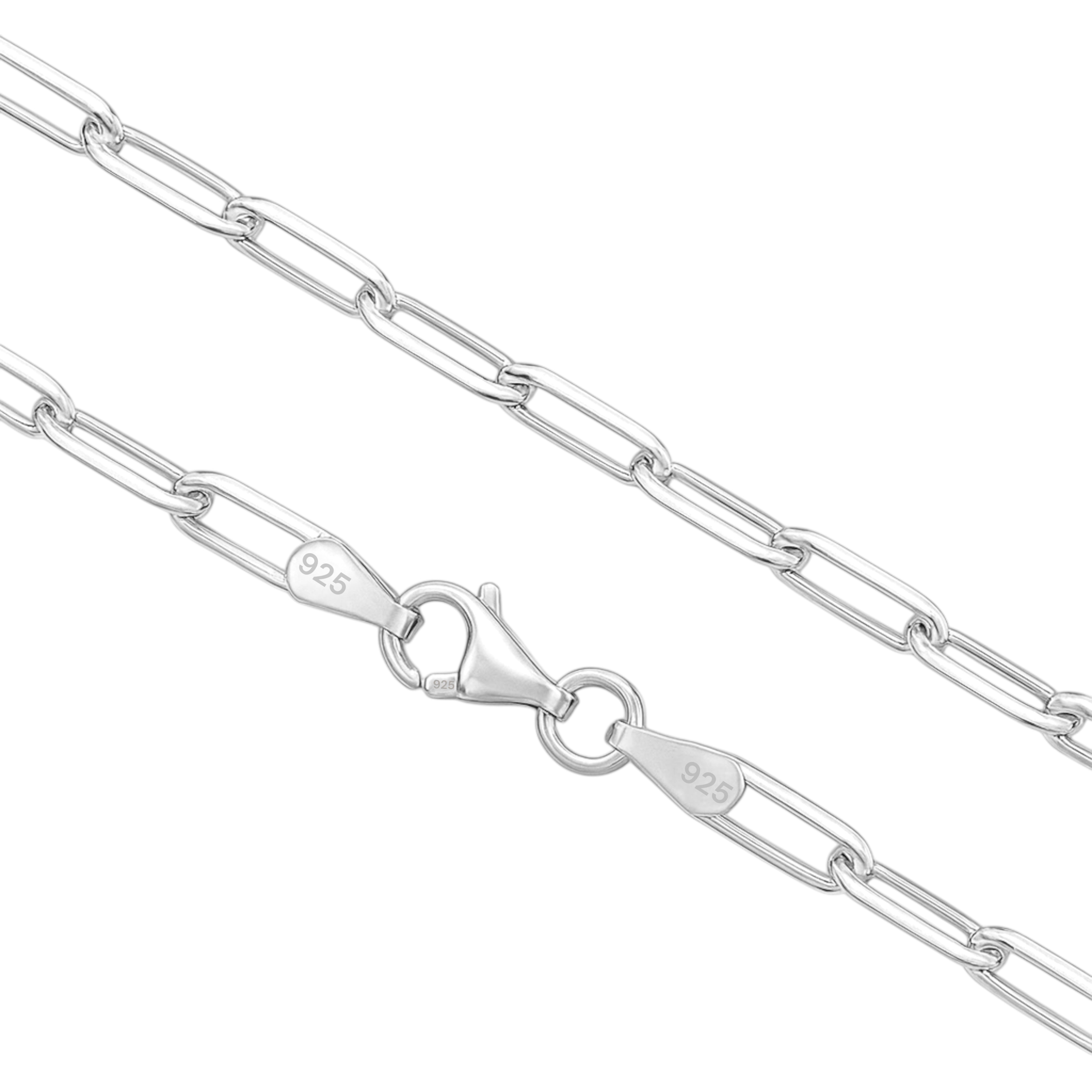 3,5MM PAPERCLIP KETTE - SILBER 925