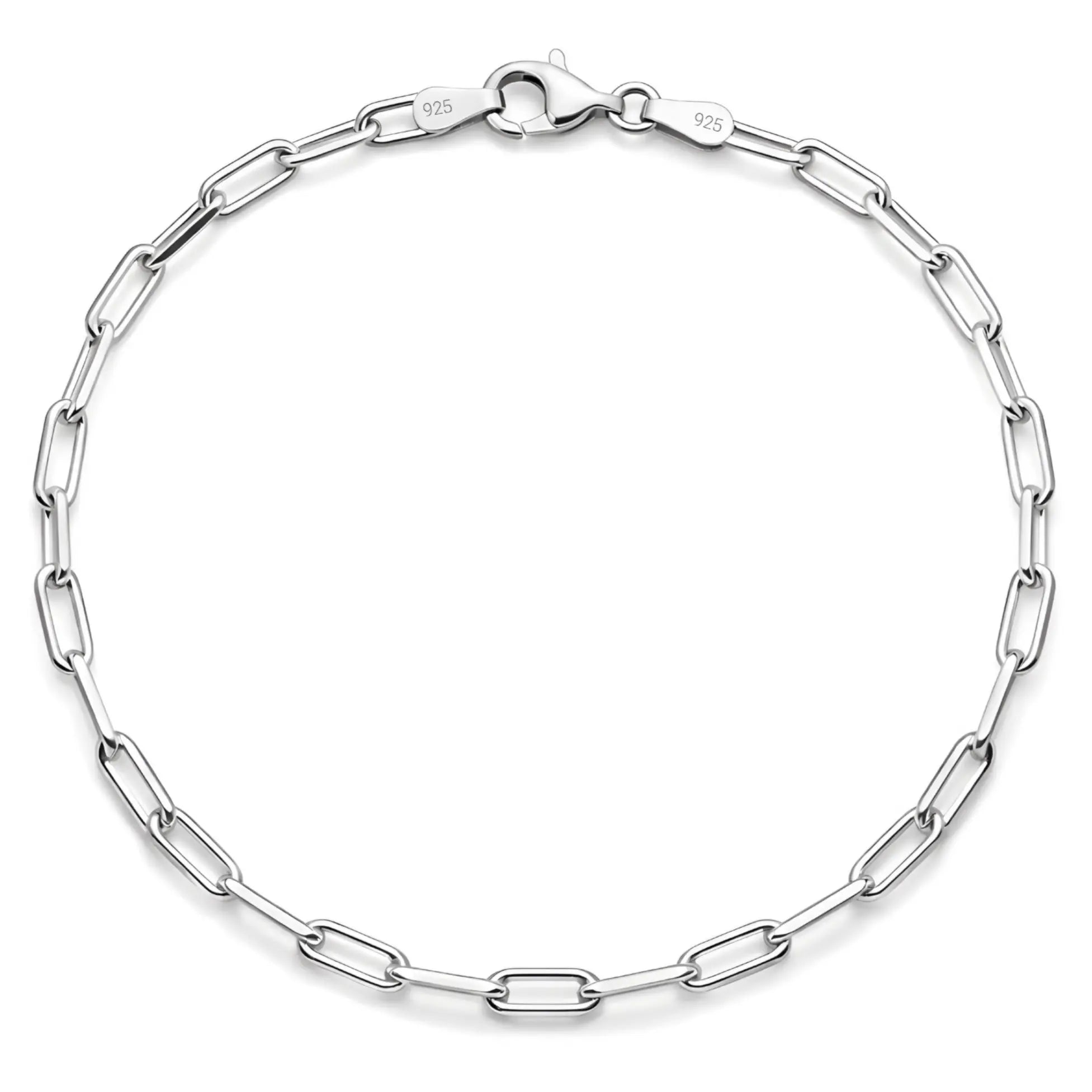 3,5MM PAPERCLIP ARMBAND - SILBER 925