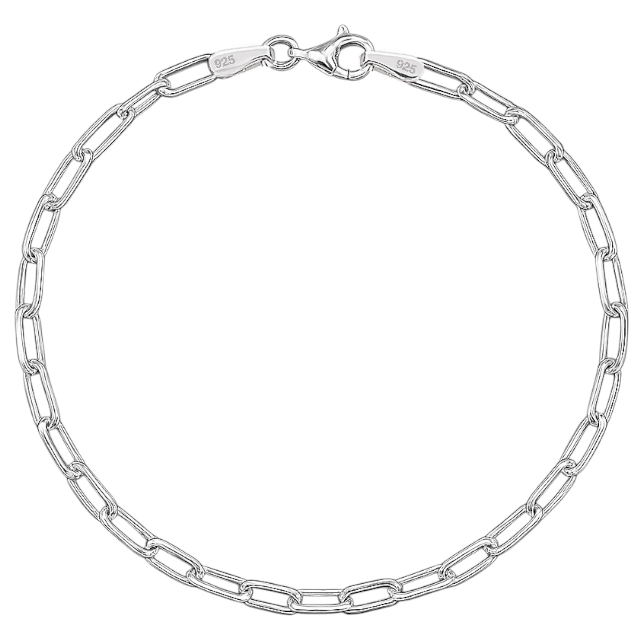 3,5MM PAPERCLIP ARMBAND - SILBER 925