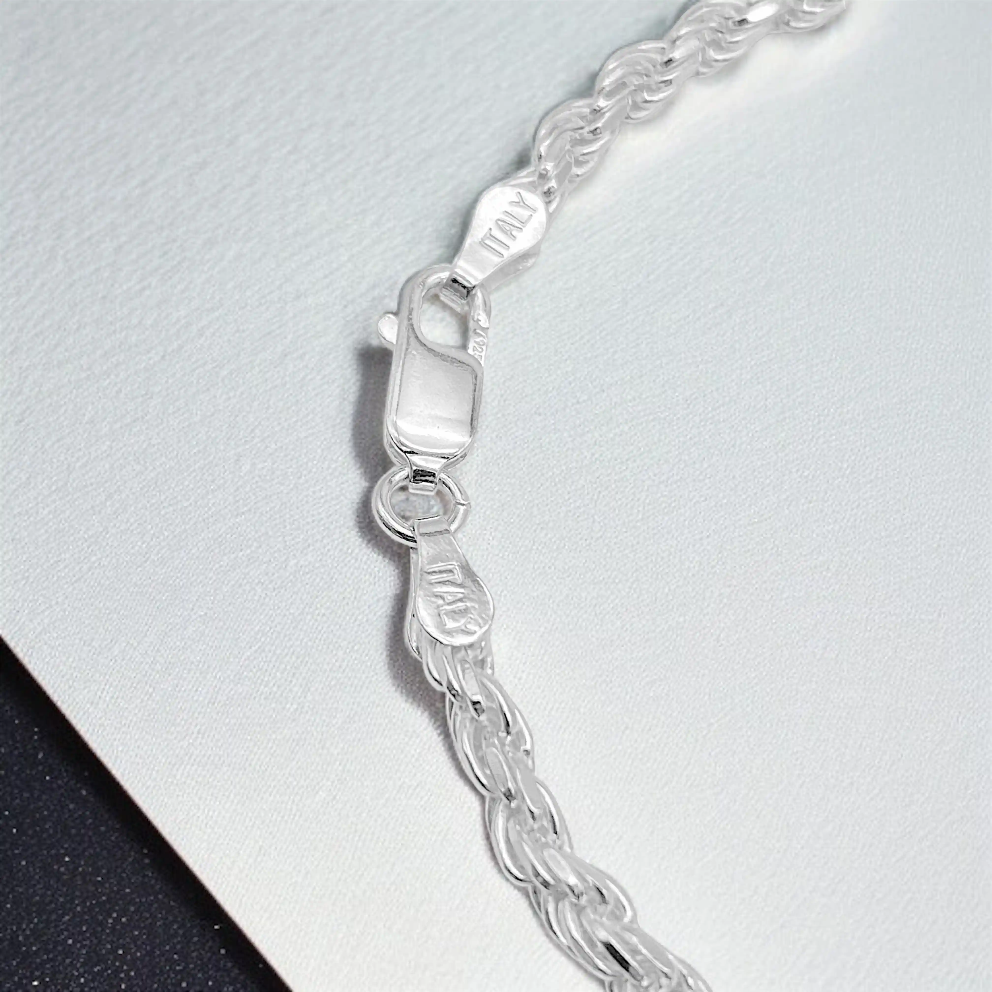 3,2MM KORDELKETTEN ARMBAND - SILBER 925