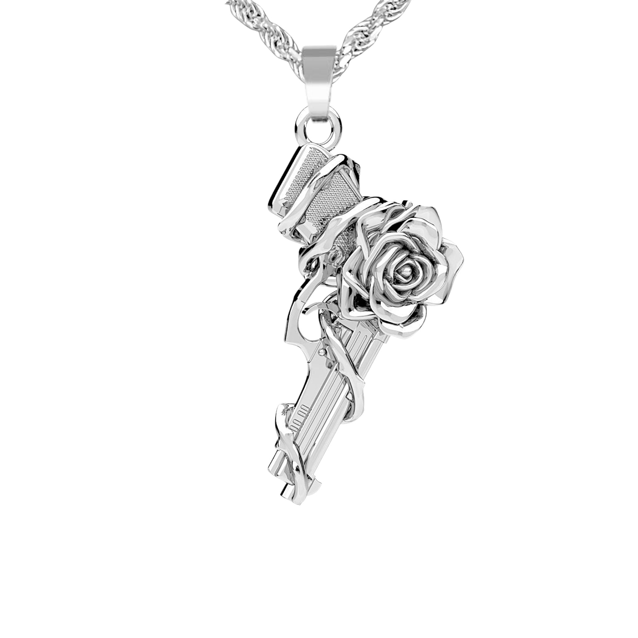 BERETTA ROSE PISTOLE ANHÄNGER – SILBER 925
