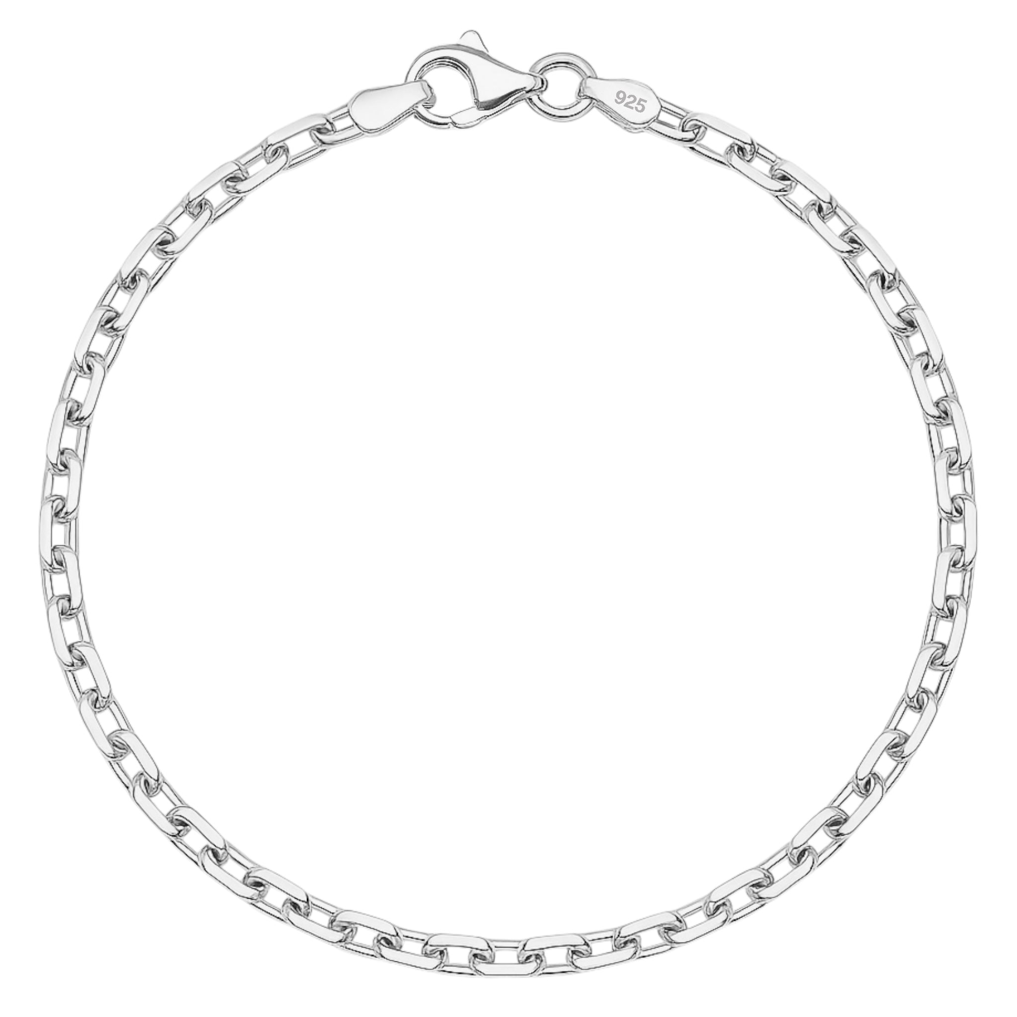 3,3MM ANKERKETTEN ARMBAND - SILBER 925