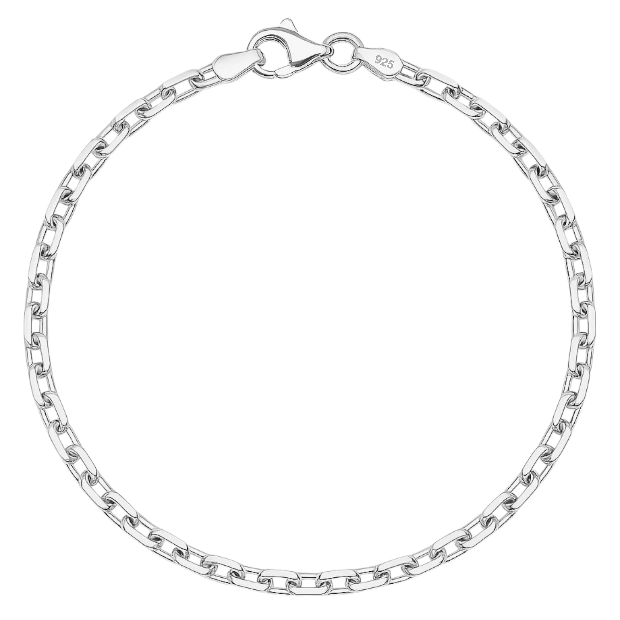 3,3MM ANKERKETTEN ARMBAND - SILBER 925