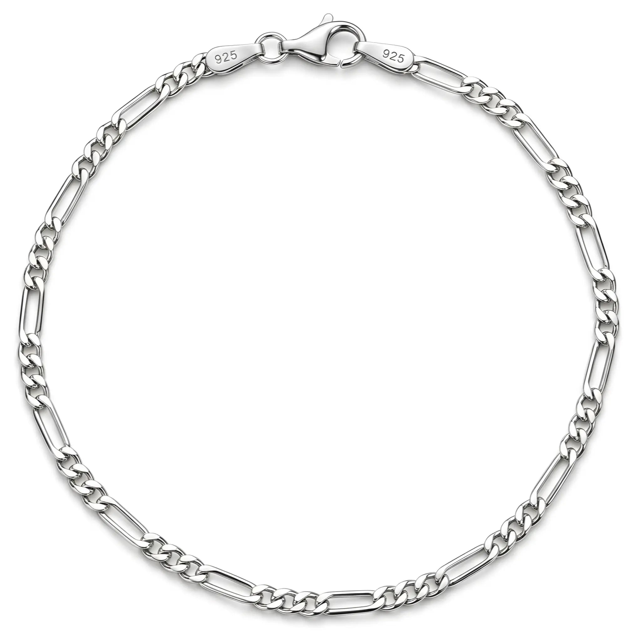 2,8MM FIGARO ARMBAND - SILBER 925