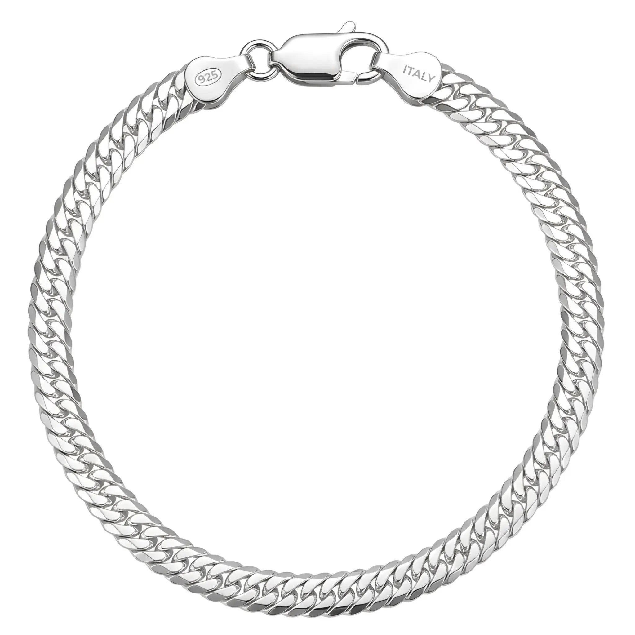 5,5MM DOPPEL PANZERKETTEN ARMBAND - SILBER 925