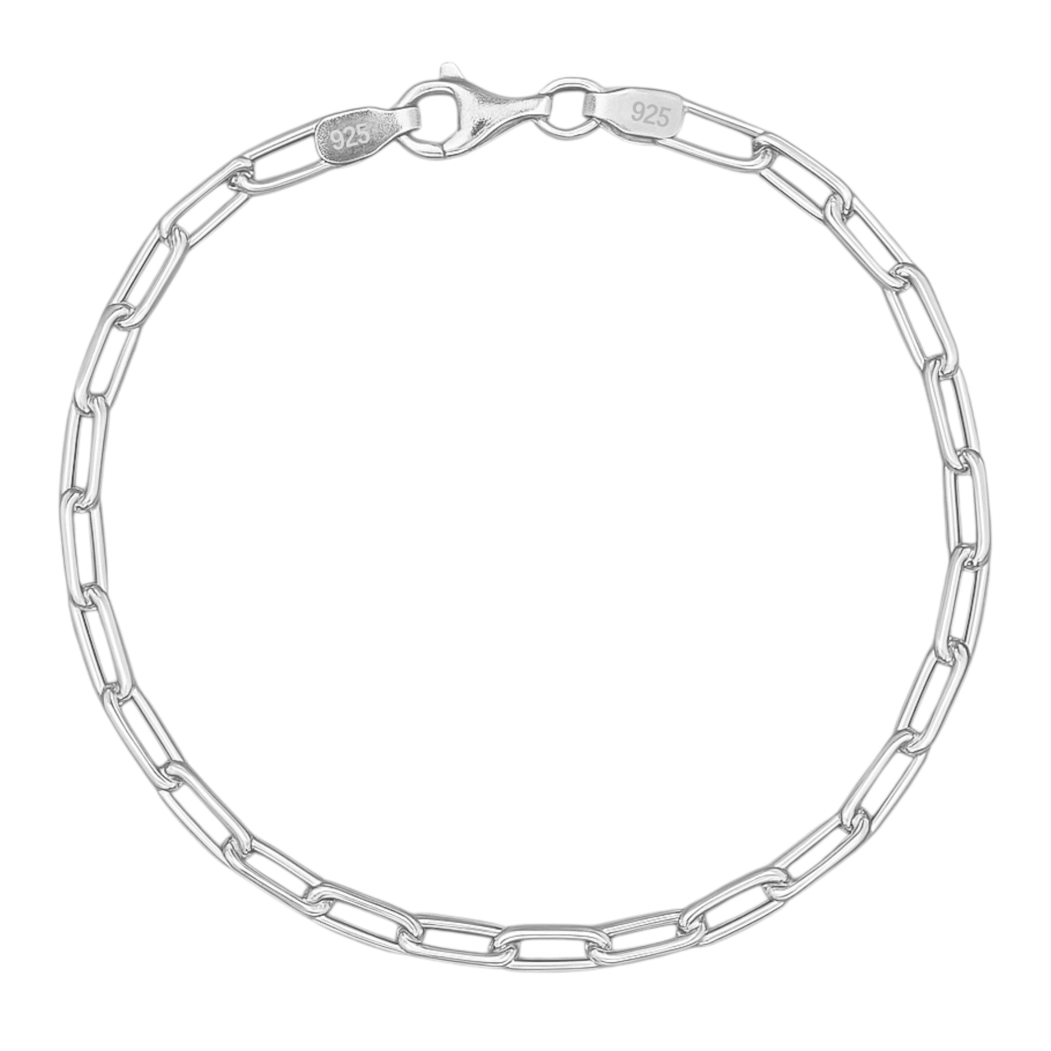 3,5MM PAPERCLIP ARMBAND - SILBER 925