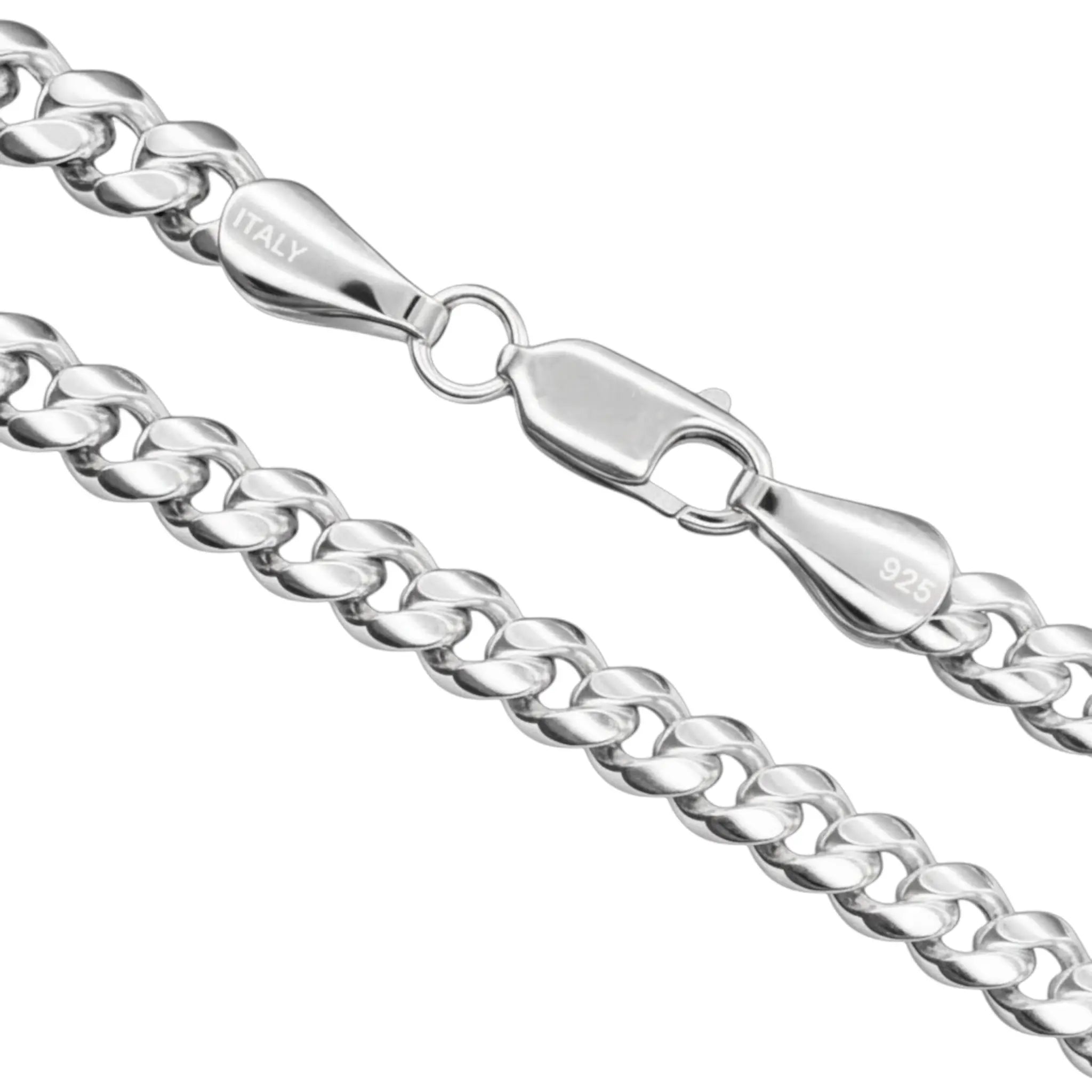 4,8MM MIAMI CUBAN LINK PANZERKETTEN ARMBAND - SILBER 925