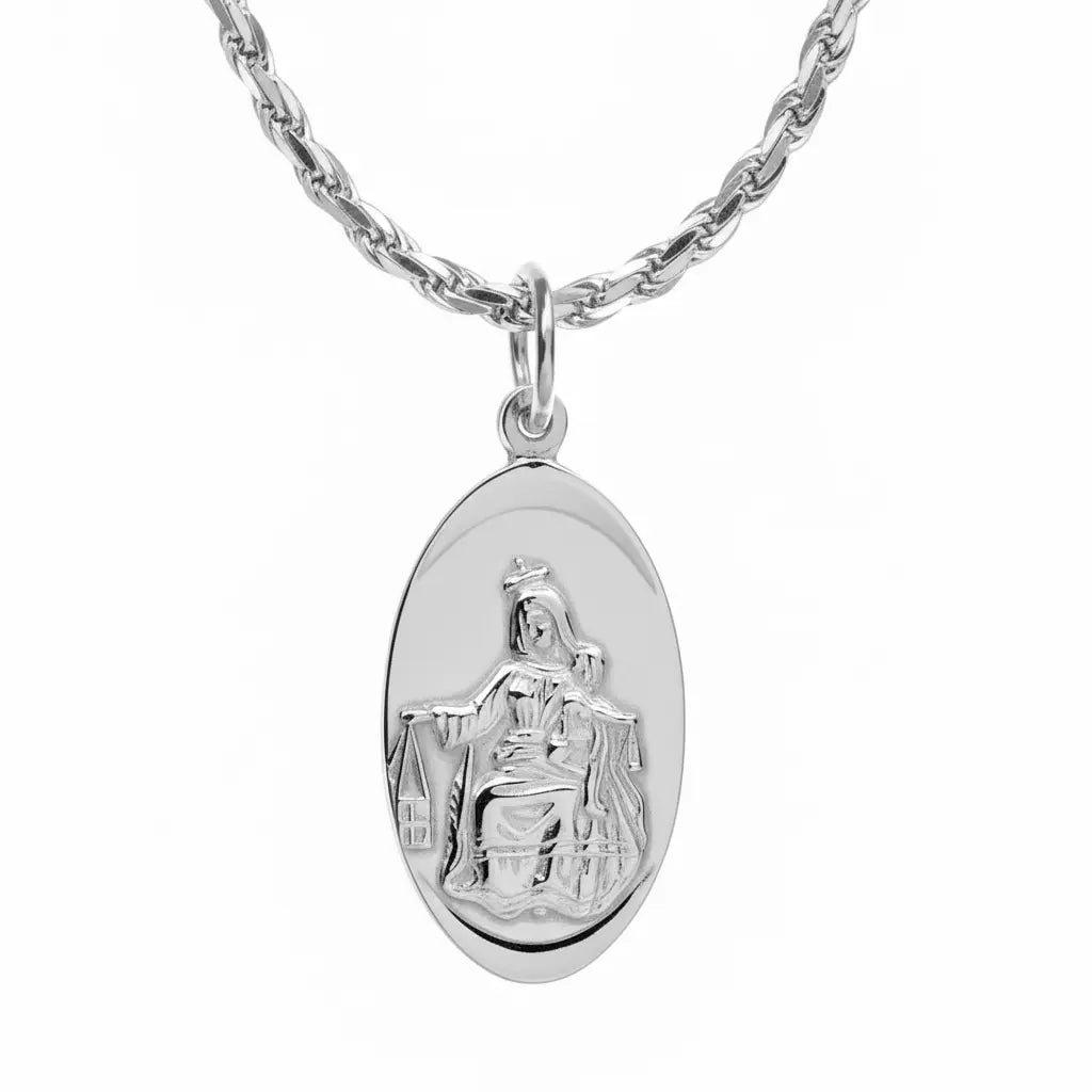 SKAPULIER ANHÄNGER MARIA & JESUS - SILBER 925